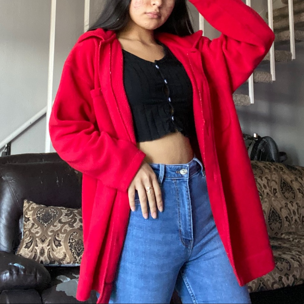 Basic edition jacket red coat - Picture 2 of 3